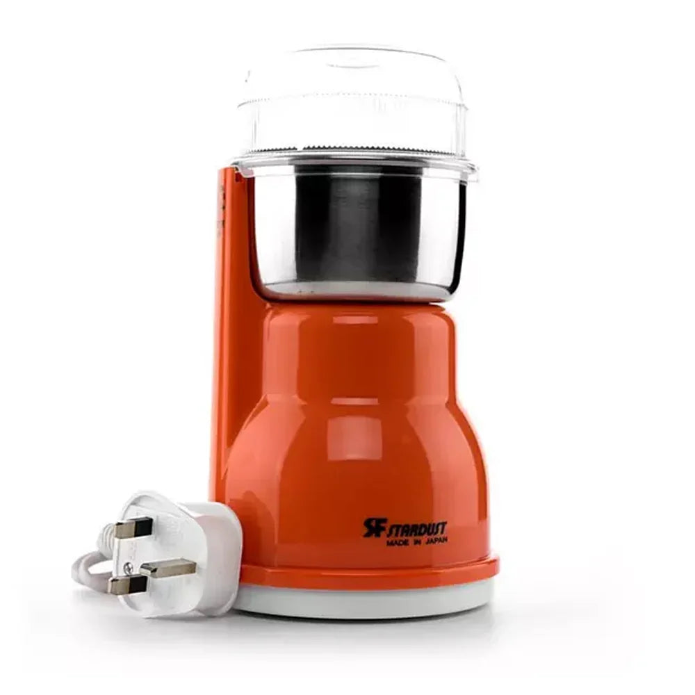 Stardust Japan Coffee Grinder 150gm 250W - Orange - Tashqila Stardust Japan Coffee Grinder 150gm 250W - Orange - Tashqila